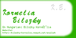 kornelia bilszky business card